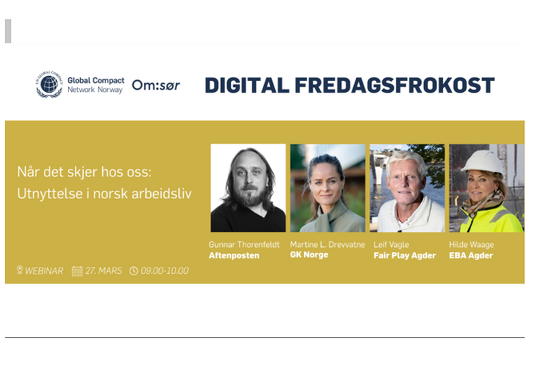 Digital Fredagsfrokost - Utnyttelse i norsk arbeidsliv
